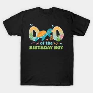 Dad Of The Birthday Boy Beach Summer B-day Gift For Booys Girls Kids Toddlers T-Shirt